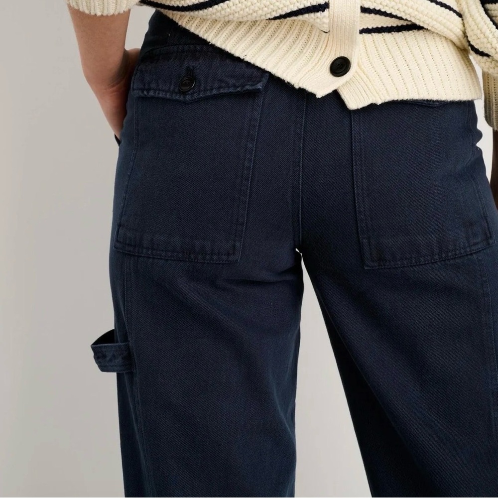 Alex Mill Phoebe Barrel Carpenter Pants - navy - Picture 5 of 12